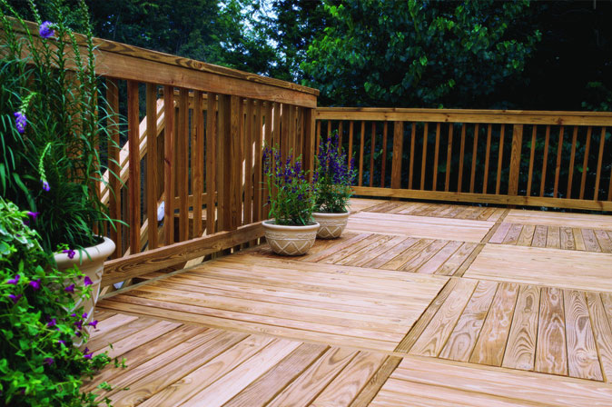 防腐木景观庭院