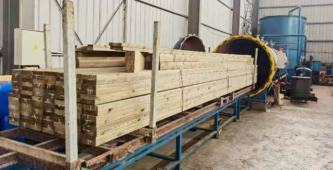 顺兴林木结构工程生产线