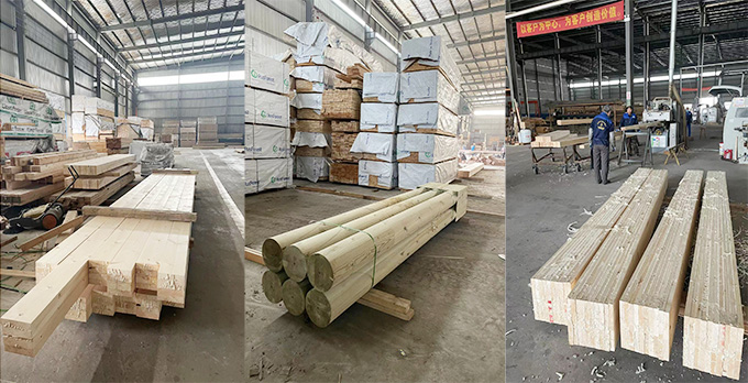 顺兴林木结构工程原料待加工