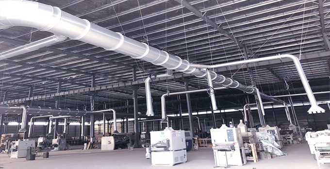 顺兴林防腐木加工区域