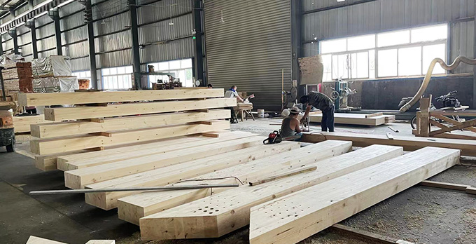 顺兴林木业防腐木处理车间